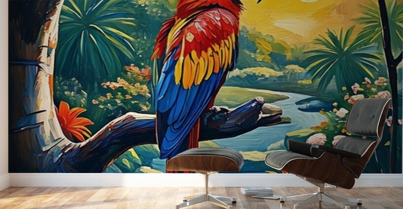 Ara Macao Scarlet Macaw Bird 45251 Wall Murals